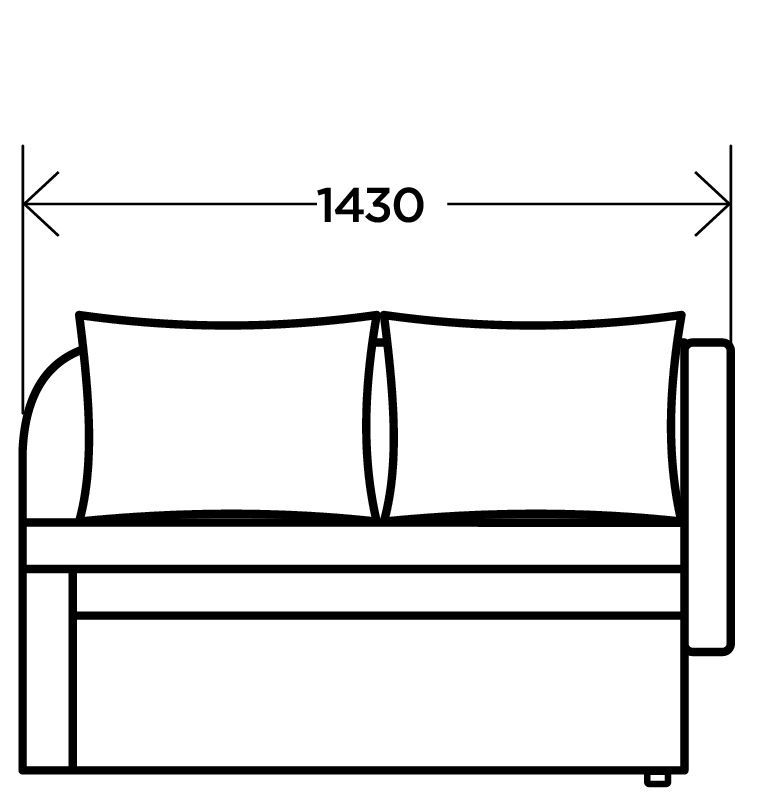 Диван Мирка бежевый