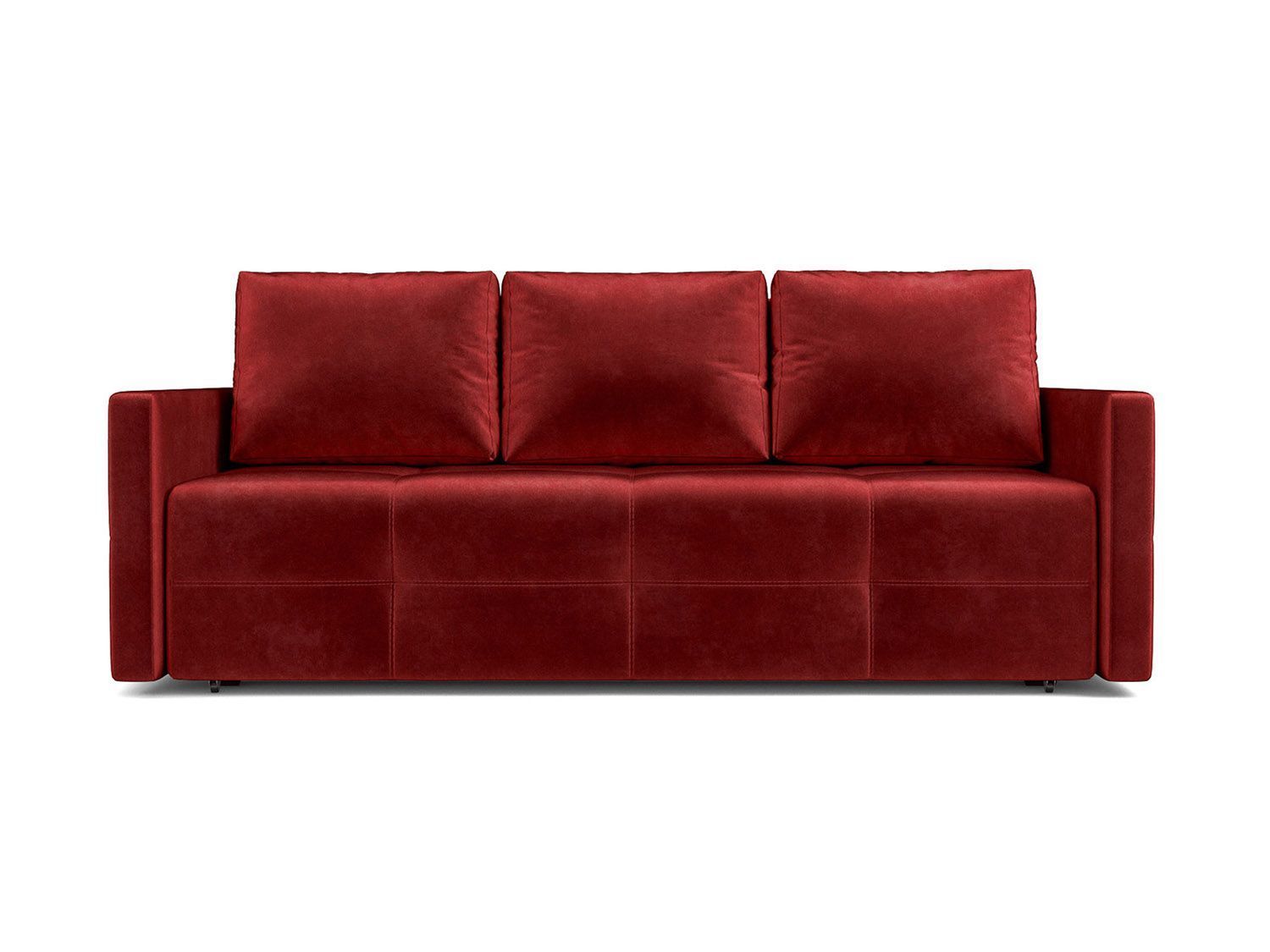 Диван Марсель №2 бархат красный  STAR VELVET 3 DARK RED
