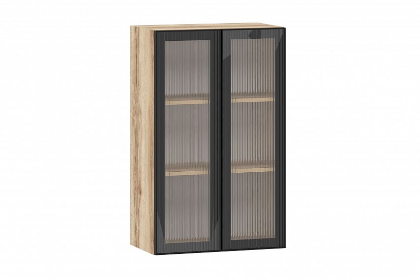 Moru шкаф навесной 100.83.600 / Дуб делано/Черный