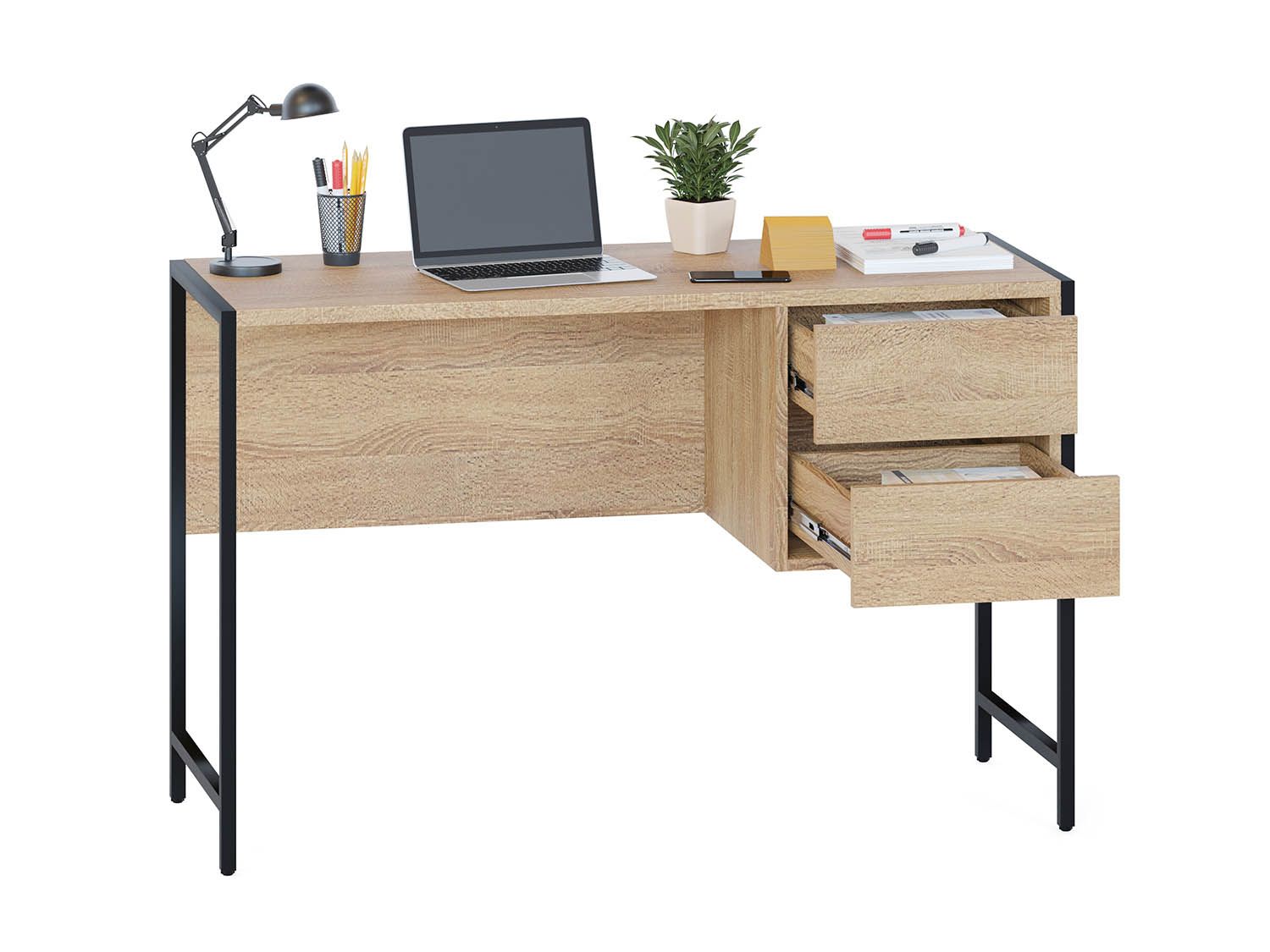 СПМ-404 Стол письменный Дуб Сонома