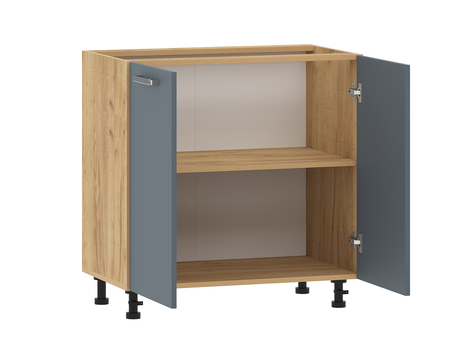 Борги 100.02 800 тумба кухонная / Дуб Крафт золотой/Маренго