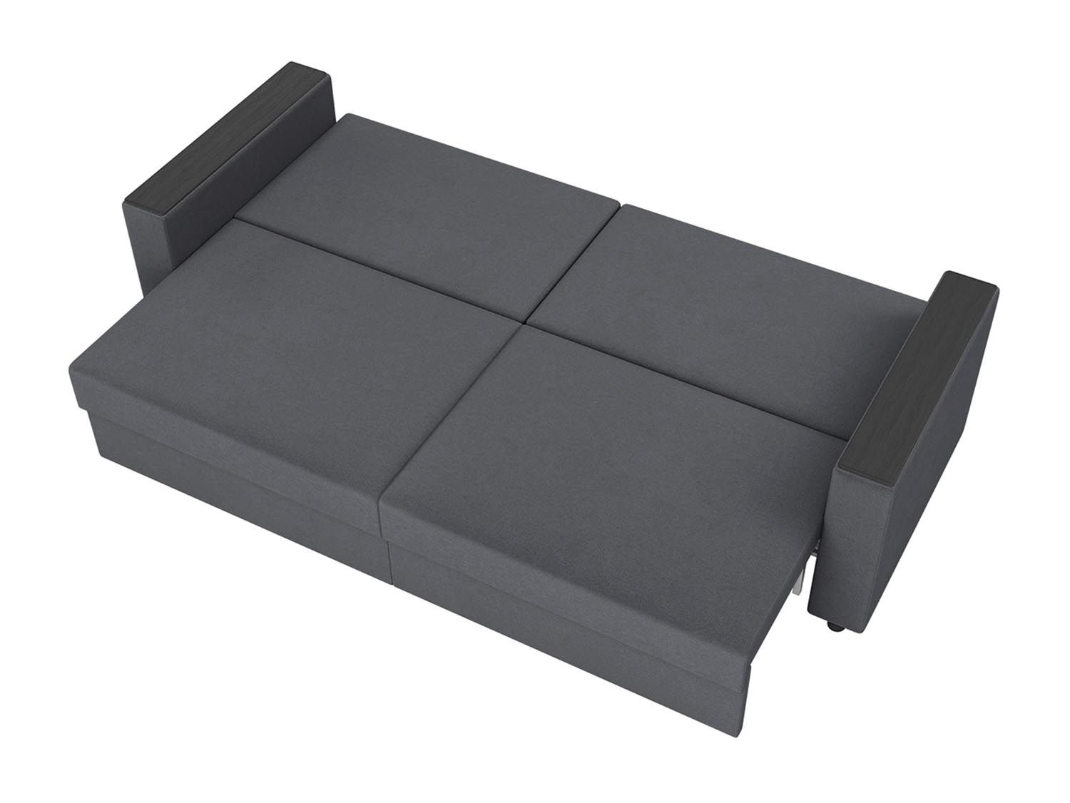 Гермес диван-кровать 3-х мест / велюр Parma 27 темно-серый