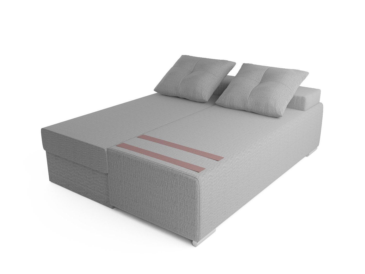 Диван Мадейра рогожка серая