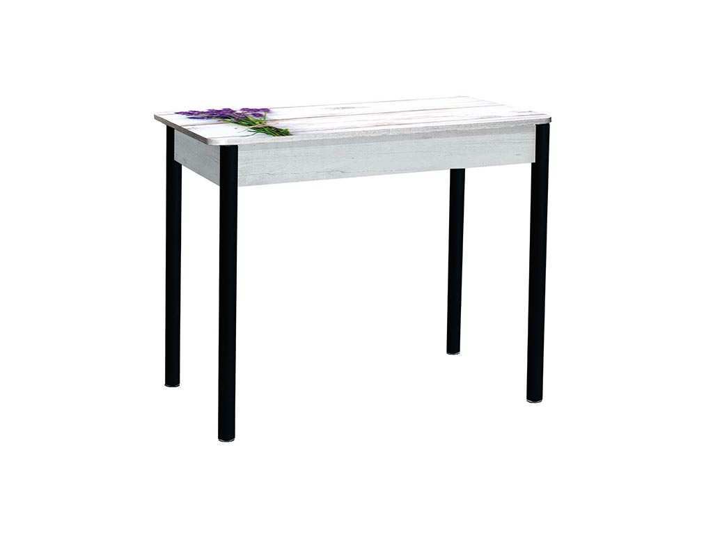 Нью йорк фотопечать стол обеденный раздвижной / букет/бетон белый/черный