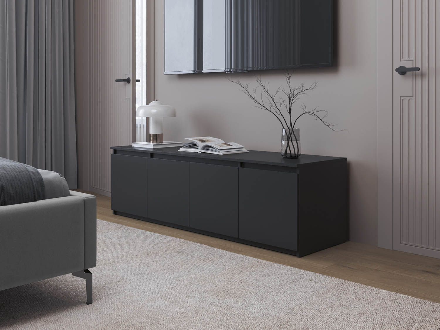 82.04 тумба Берген Диамант серый