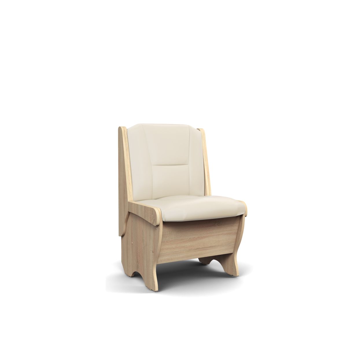 Скамья Лотос 550 дуб сонома/крем