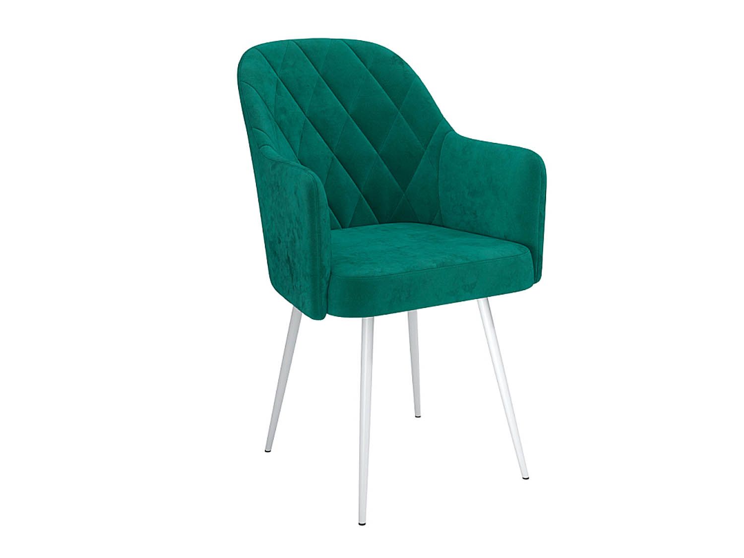 Киото Т стул велюр тенерифе изумруд / белый