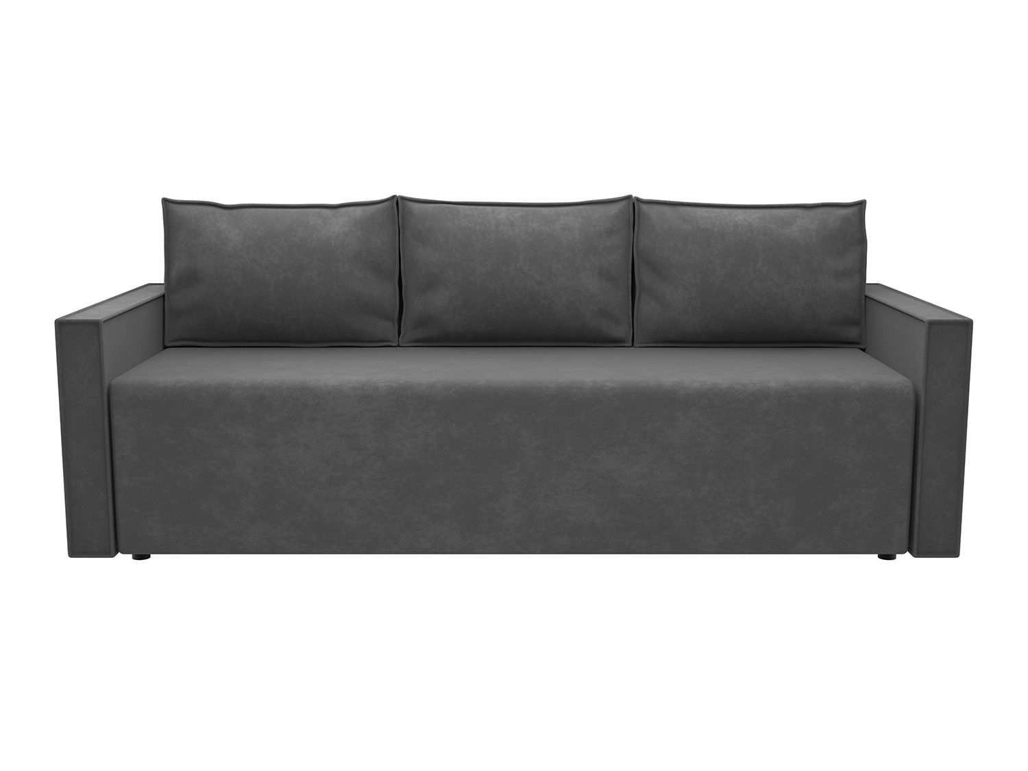 Диван Берта линейный велюр серый