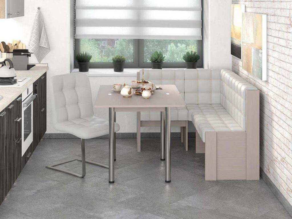 Угловая скамья Квадро Бодега/Милк