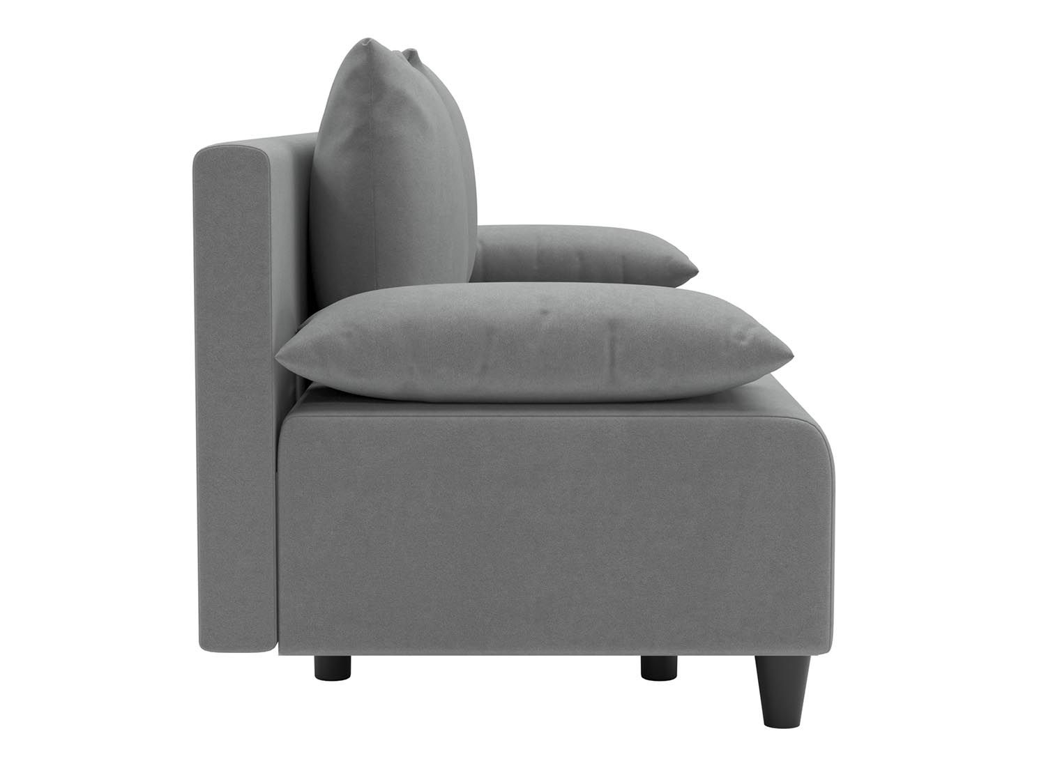 Роджерс М диван-кровать 3-х мест / велюр Parma 25 серый