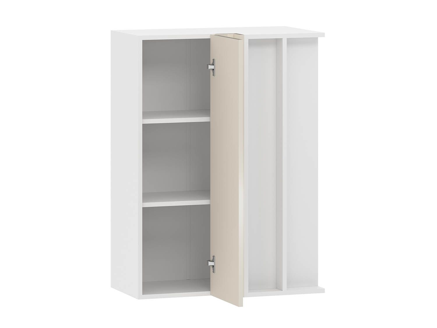 Арли 100.85.700 шкаф навесной угловой Белый / Кашемир