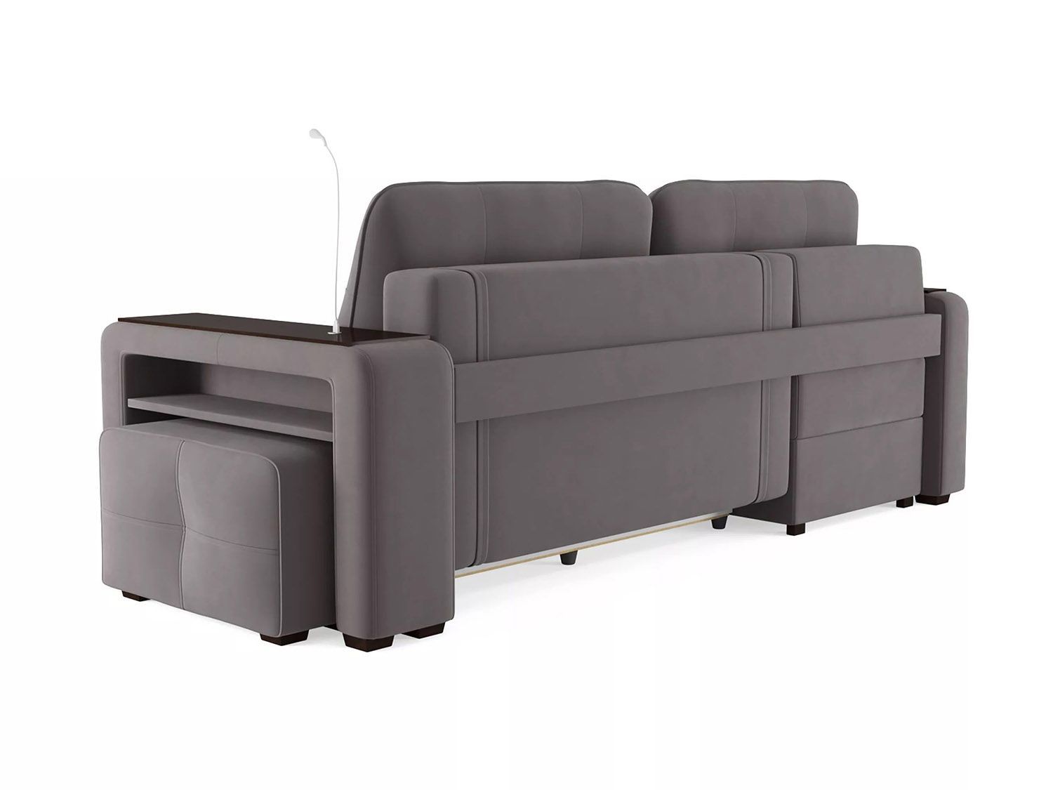 Диван угловой Смарт 4 Б3-1Пф-2Т-Б4 Велюр Велютто 19