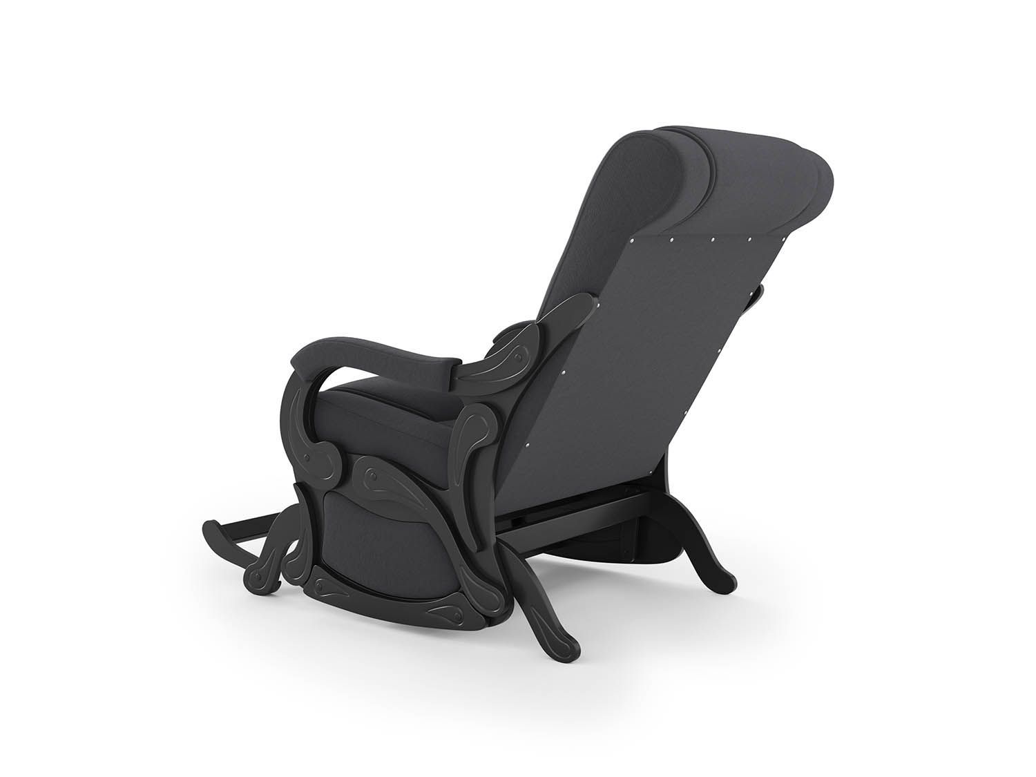 Кресло-маятник Родос Черный / Графит