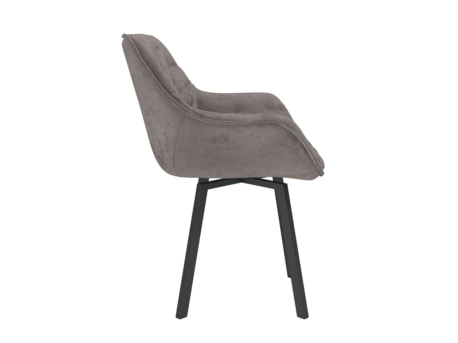 Квинта стул велюр тенерифе стоун / черный
