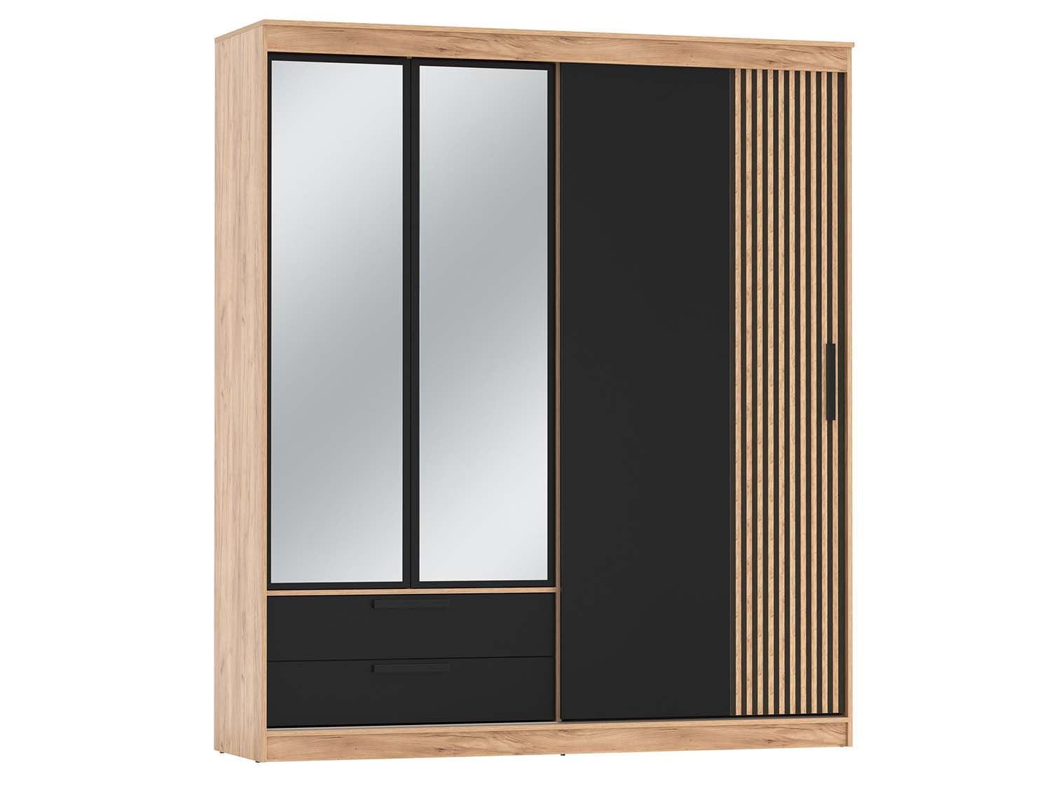 83.13 шкаф купе Вегас Дуб золотой / Черный