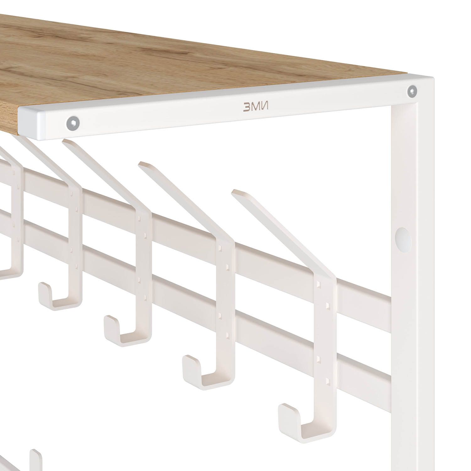 Вешалка с полкой 2-х ярусная Торонто 22Д Белый