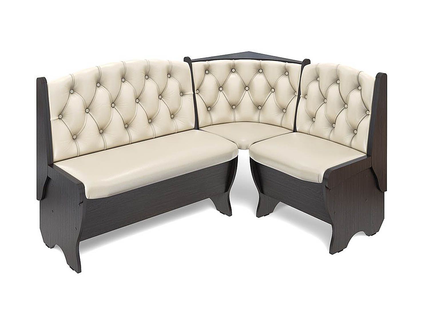 Скамья угловая Орхидея Люкс венге/Борнео крем