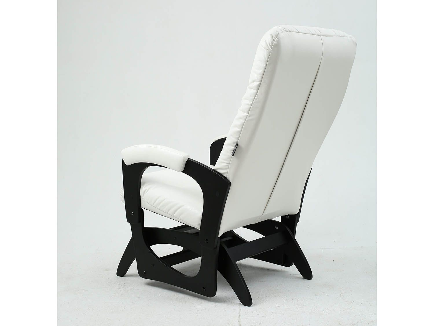 Кресло-маятник Леон Черный / Крем
