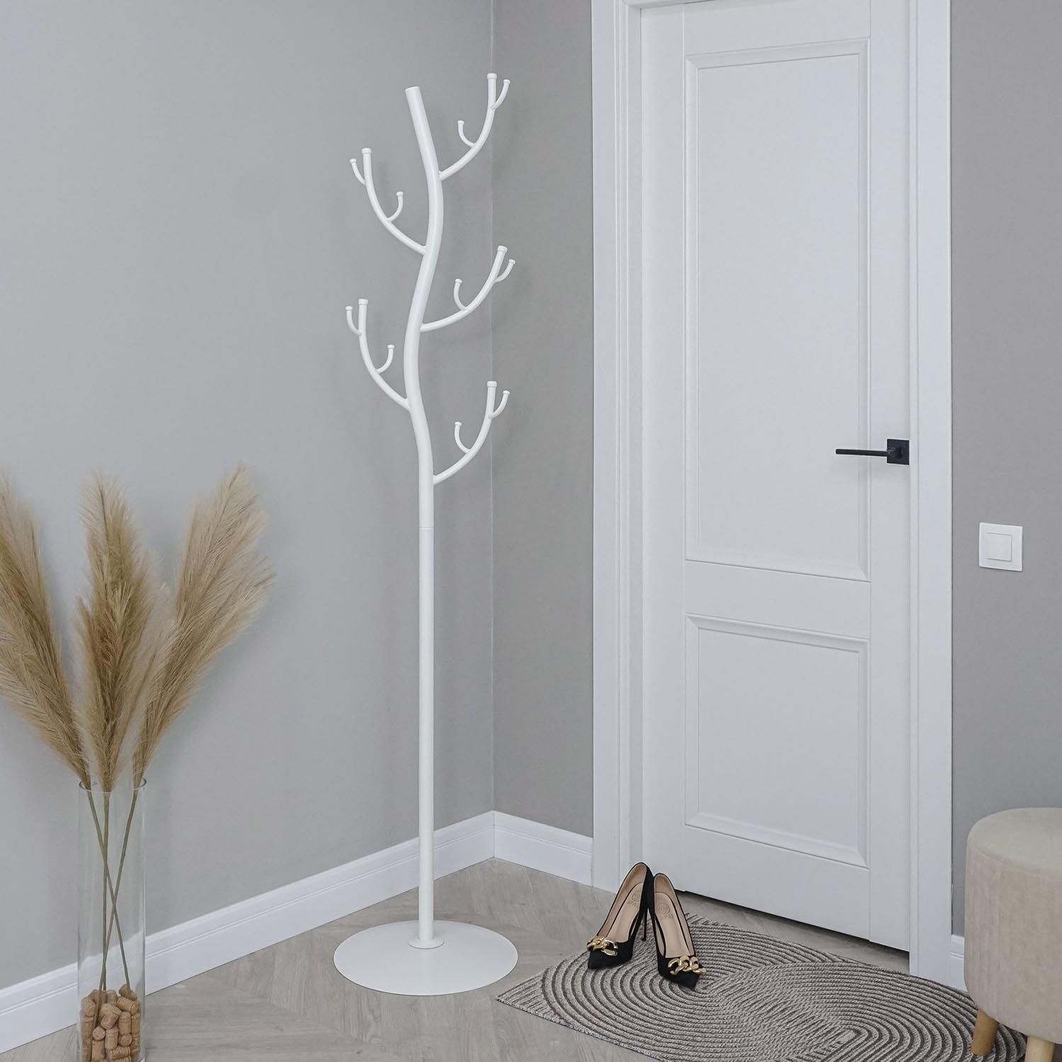 Вешалка напольная Дерево Белый