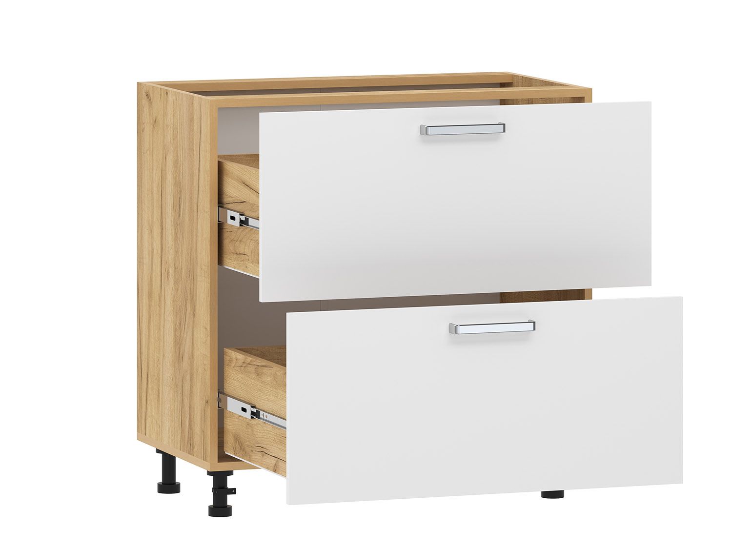 Борги 100.05 тумба кухонная (800) Дуб Крафт золотой / Белый