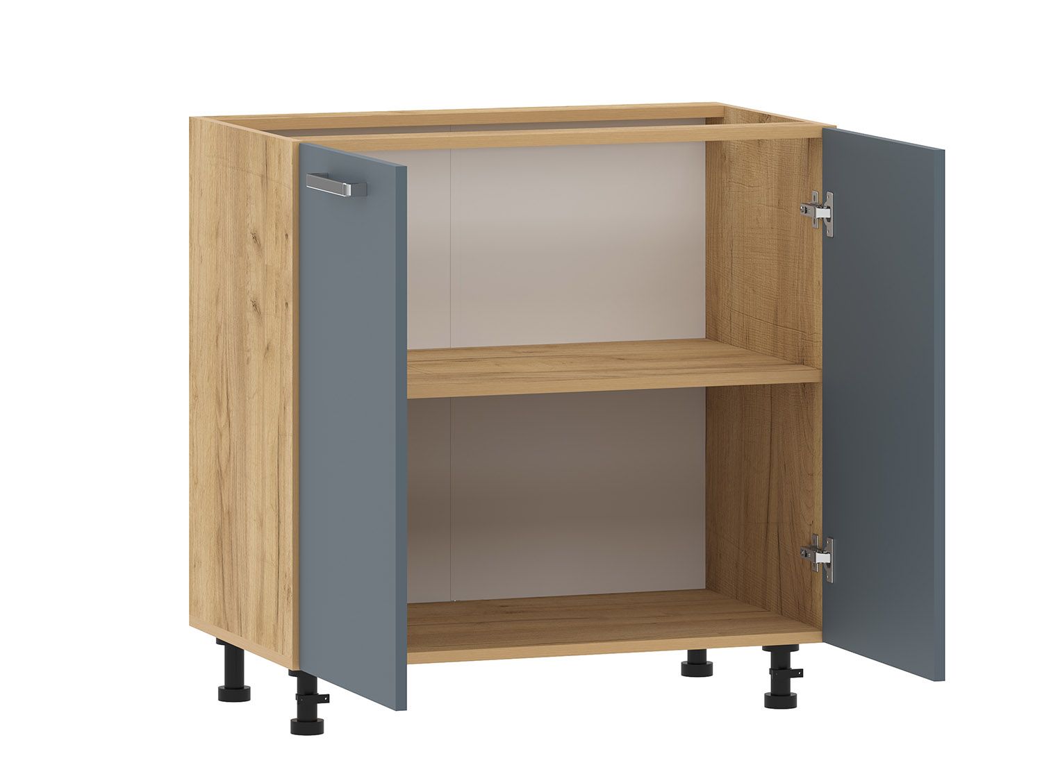 Борги 100.02 тумба кухонная (800) Дуб Крафт золотой / Маренго