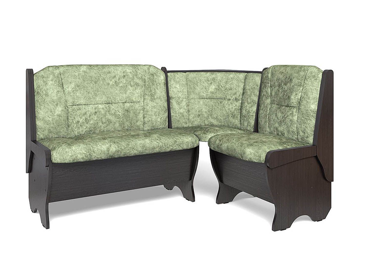 Скамья угловая Орхидея венге/велюр мохито