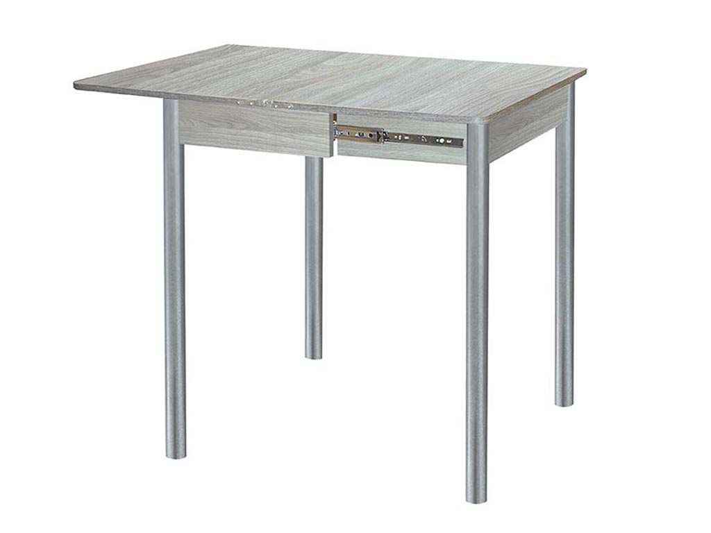 Глайдер стол обеденный / Ясень светлый/металлик