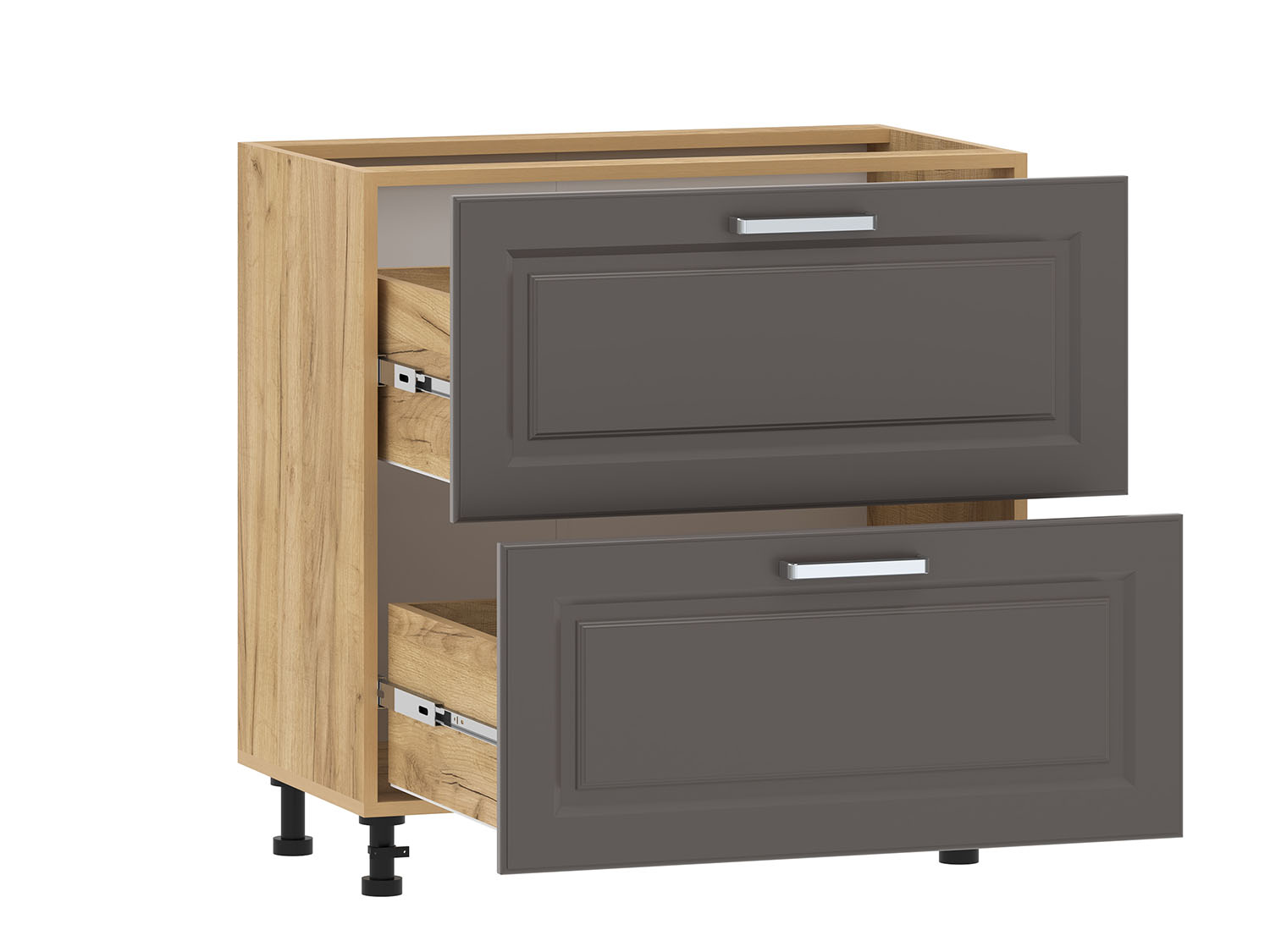 Вокс 100.05 800 тумба кухонная / Дуб крафт золотой/Графит