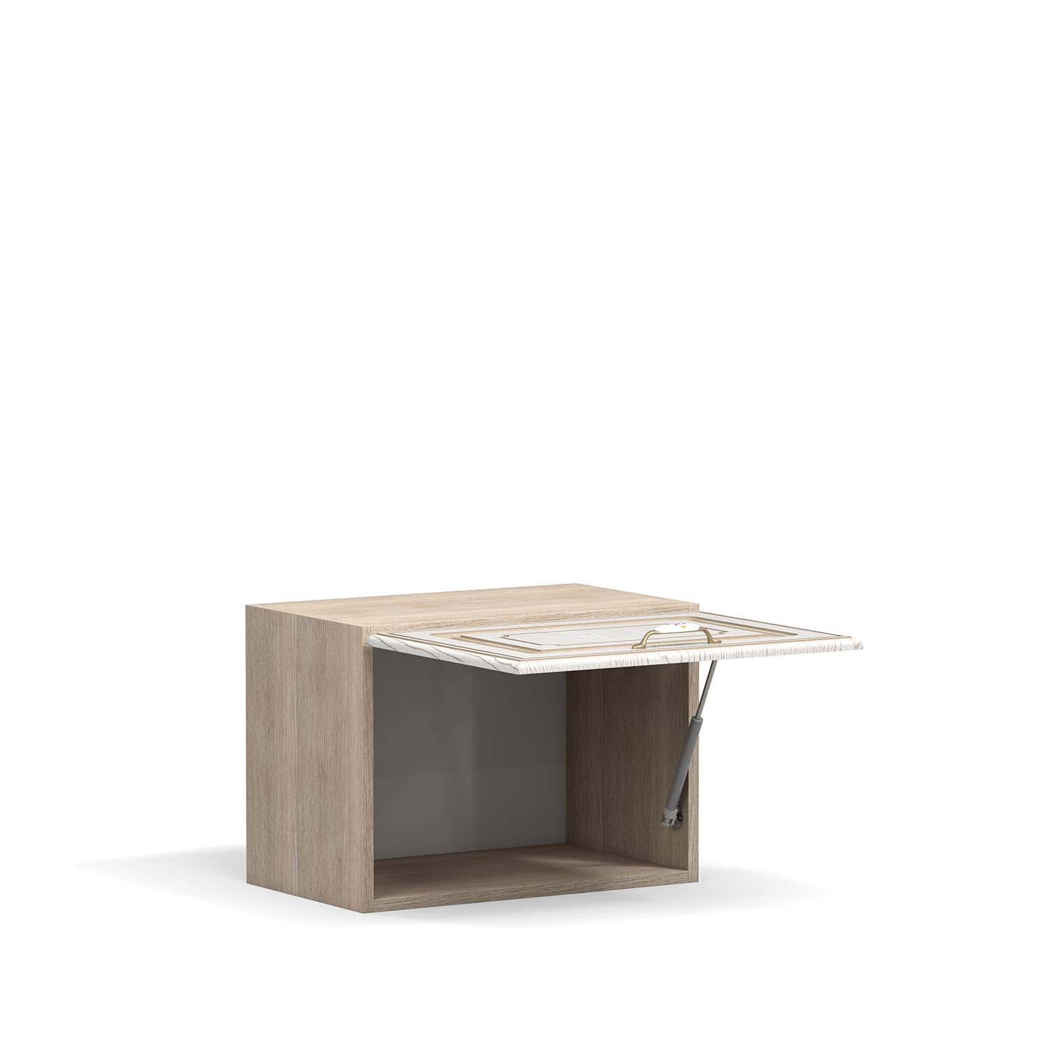 Флоренция шкаф навесной ШКН 500 ДУ / Ясень/Ясень патина