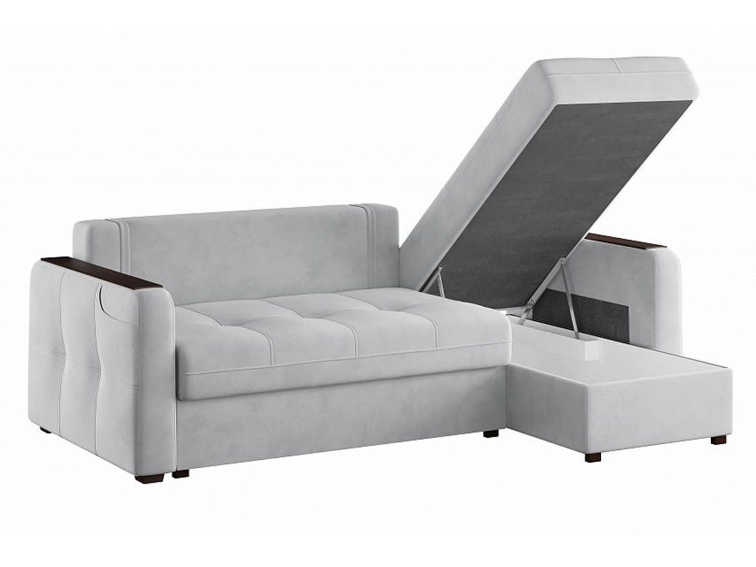 Диван угловой Смарт 3 2Т-1Пф Ультра Смог