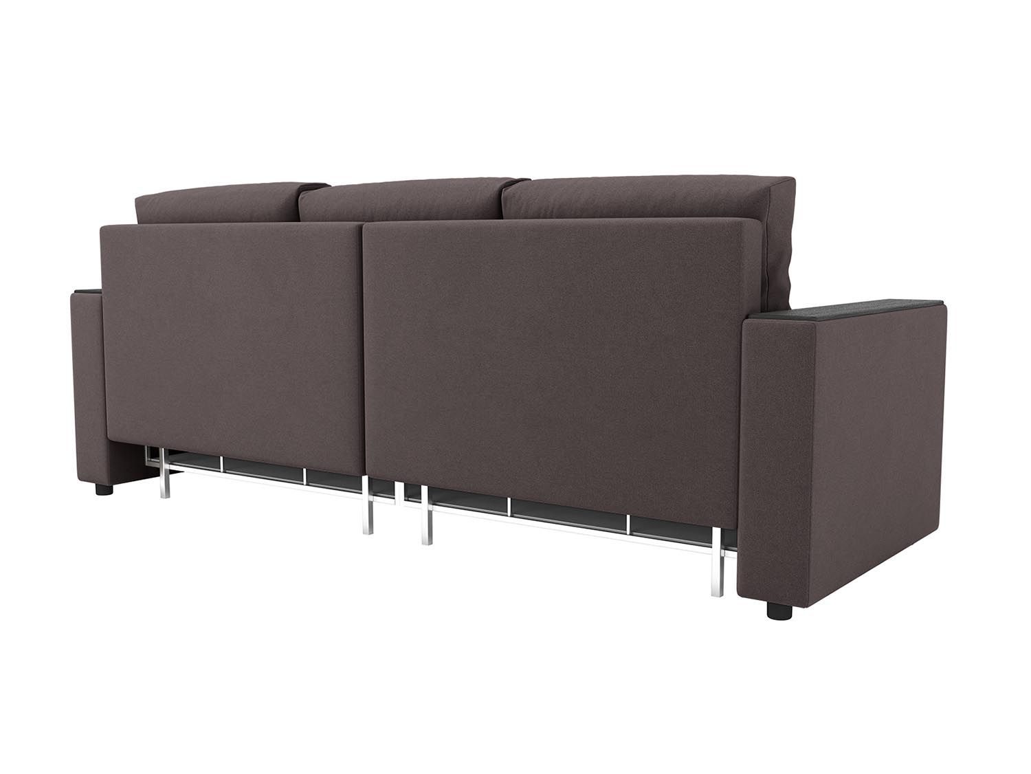 Гермес диван-кровать 3-х мест / велюр Parma 14 коричневый