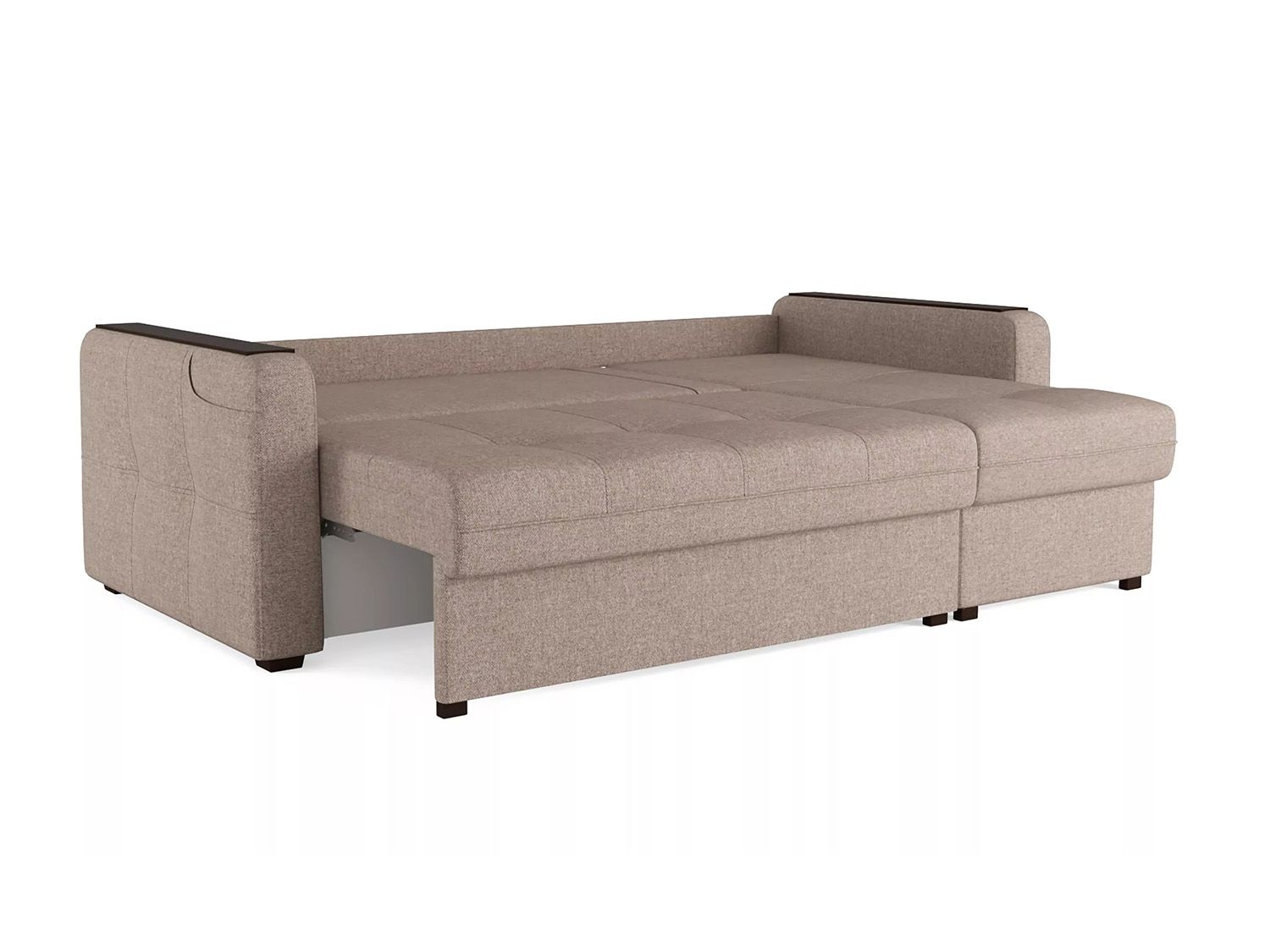 Диван угловой Смарт 3 2Т-1Пф Рогожка шерлок 932