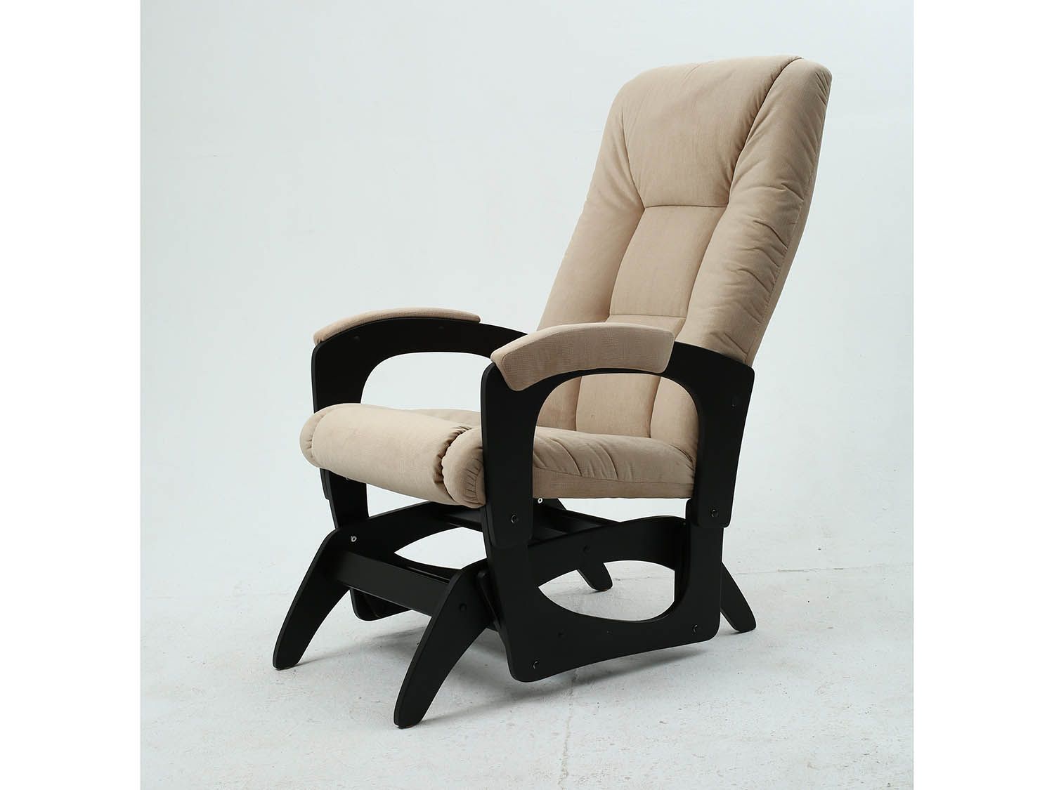 Кресло-маятник Леон Черный / Песок