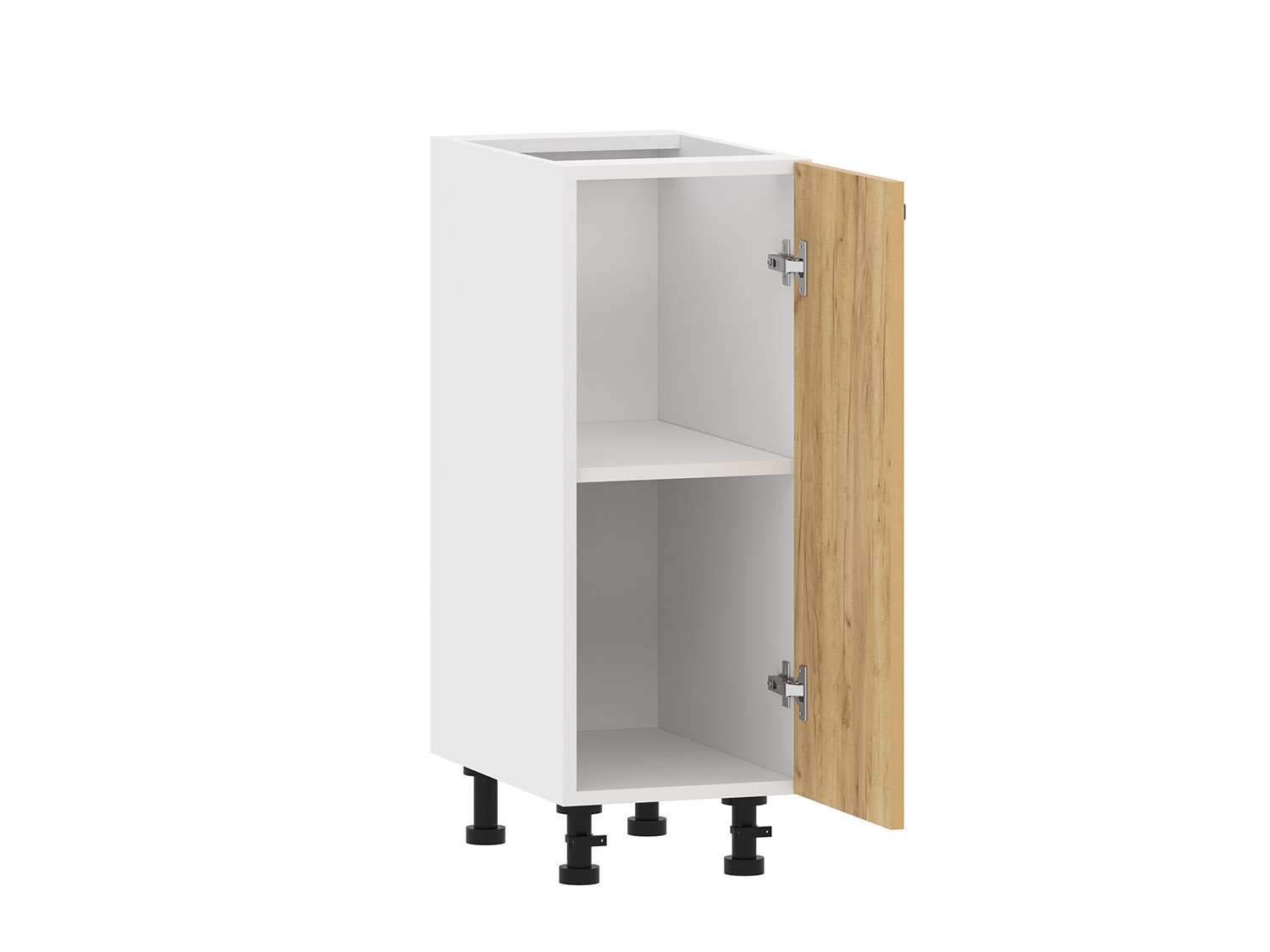 Борги 100.01 300 тумба кухонная / Белый/Дуб Крафт золотой