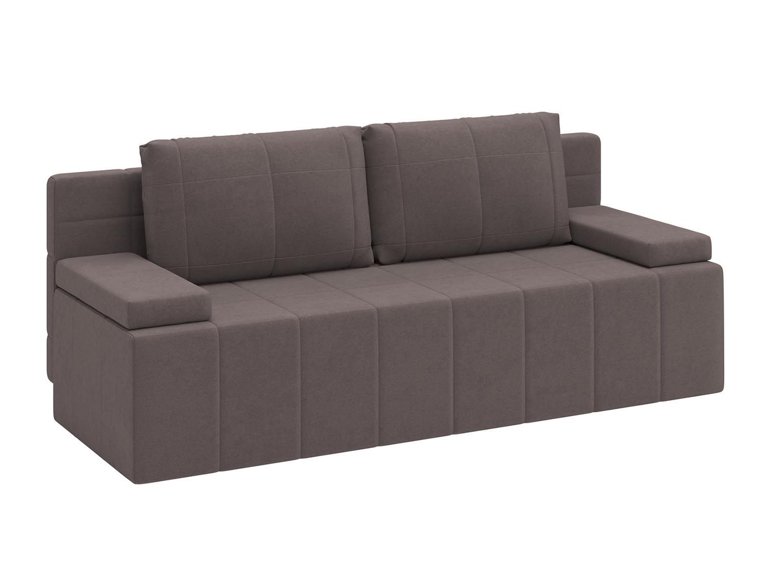 Ричмонд М диван-кровать 3-х мест / велюр Parma 14 коричневый