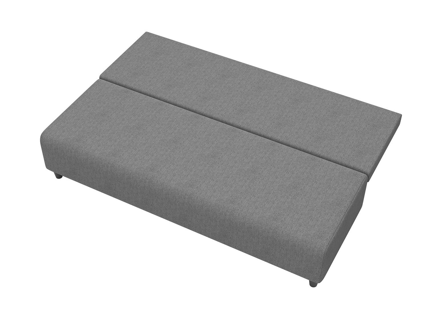 Роджерс М диван-кровать 3-х мест / рогожка серая