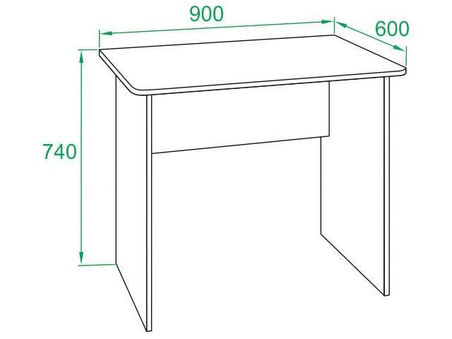 Стол письменный СПМ-01.1 Дуб сонома