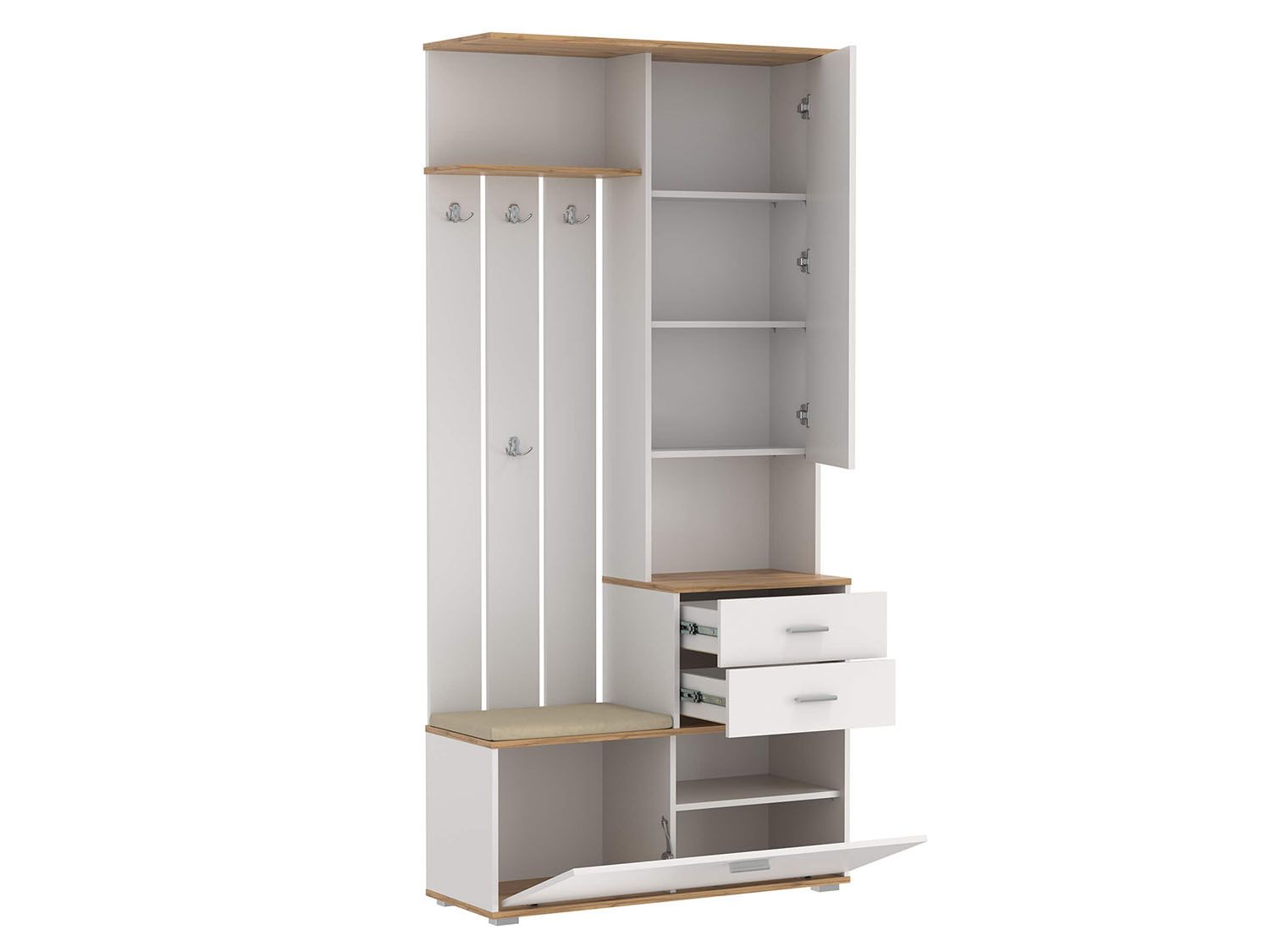 Антре шкаф для прихожей 65.08 Белый