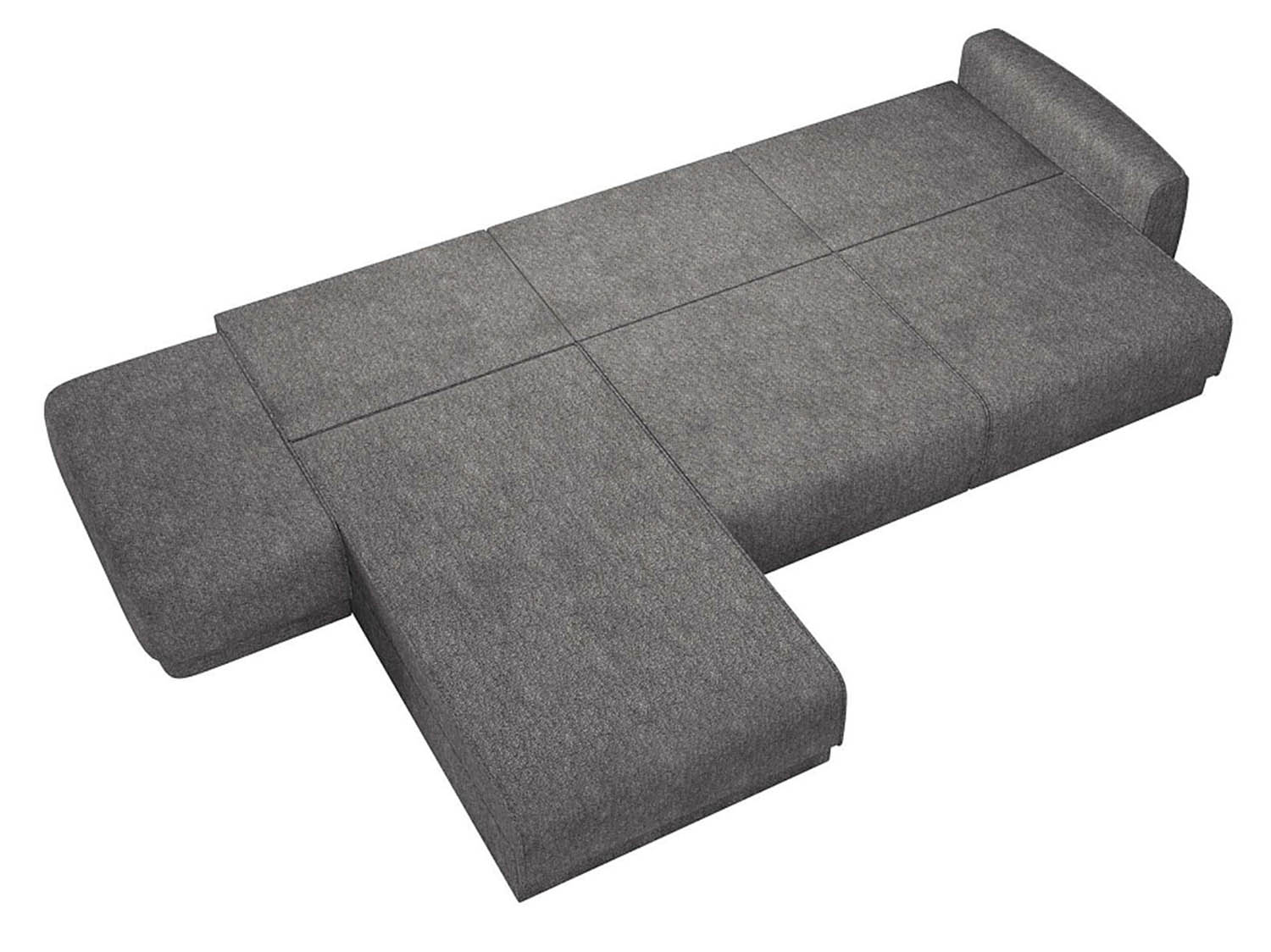 Женева 2SOPF ЛЕВЫЙ диван-кровать угловой еврокнижка / Стоун