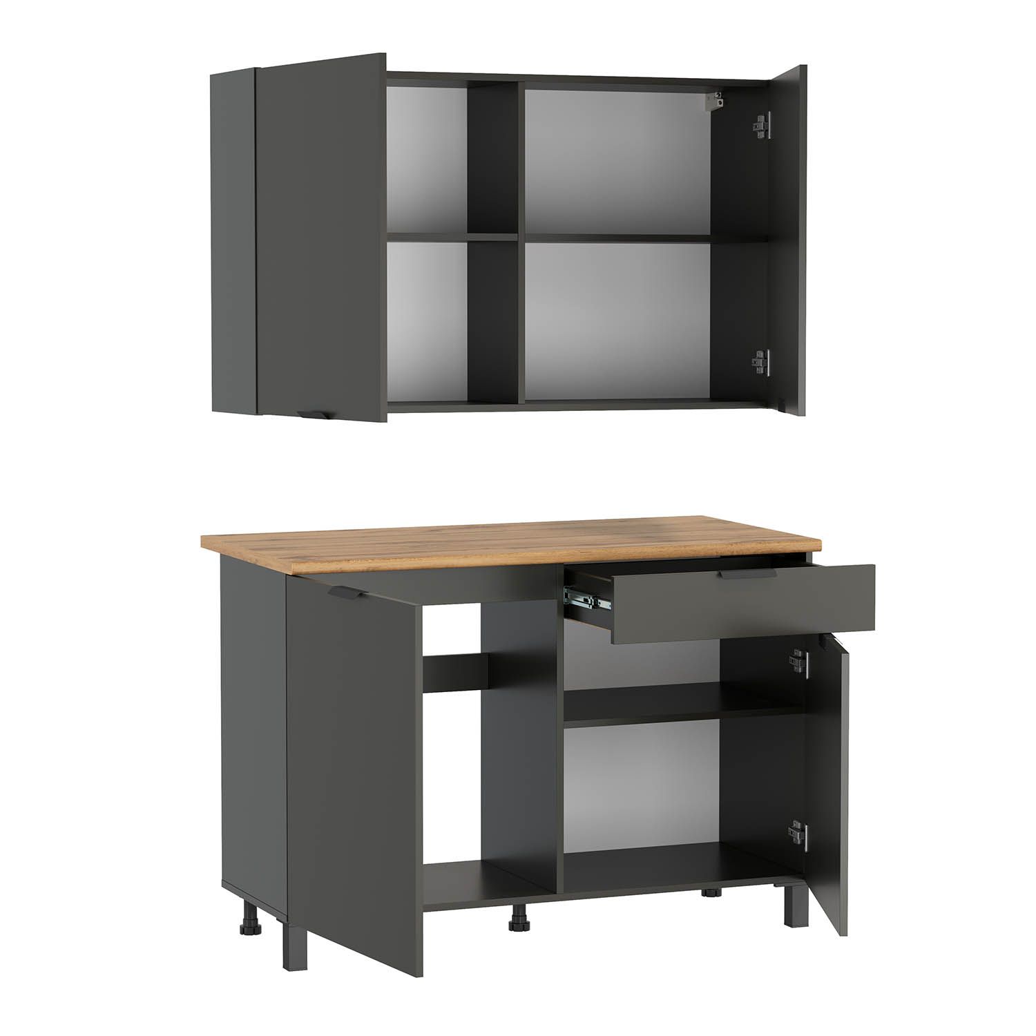 Кухня Венера 1200 Диамант серый