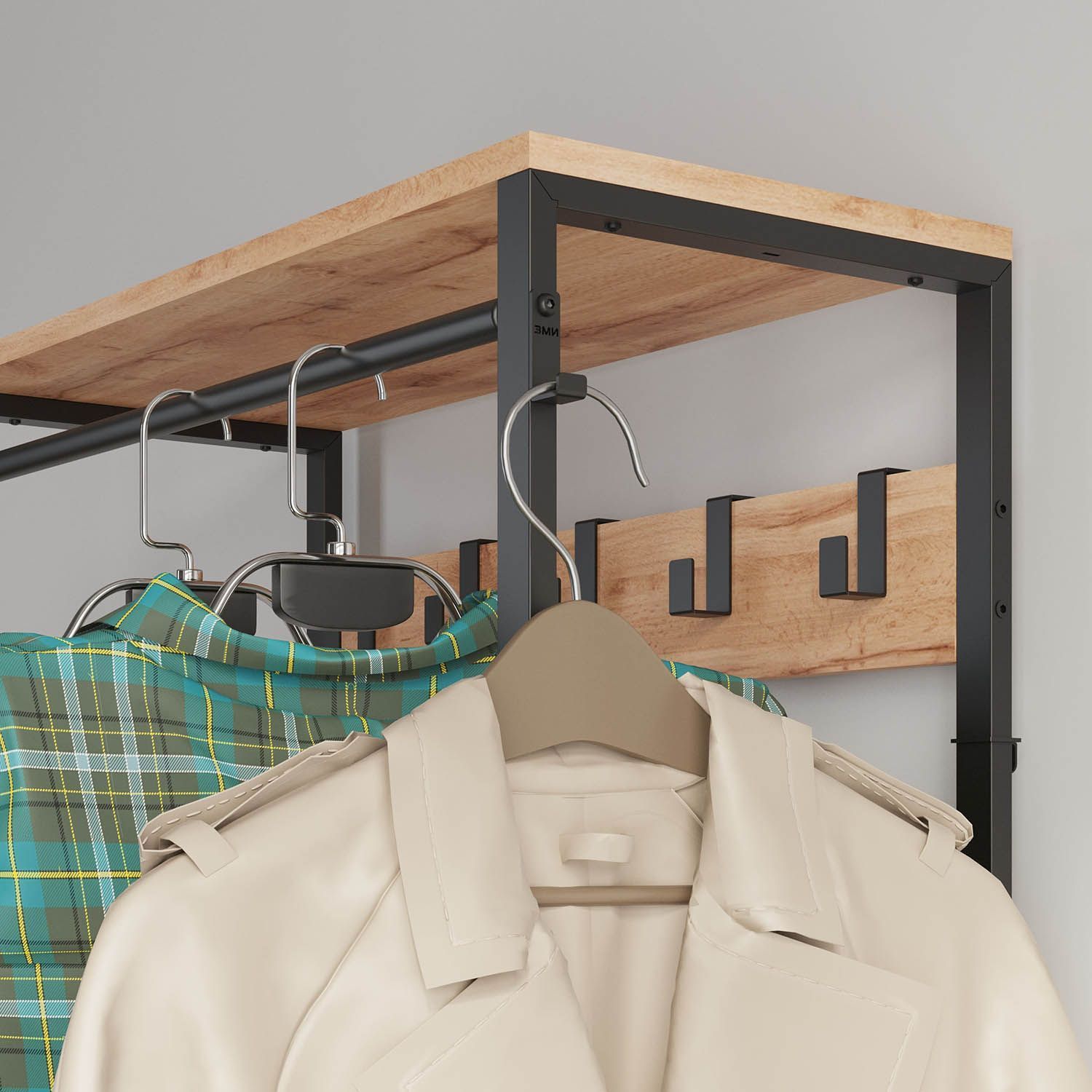 Вешалка гардеробная Торонто 23Л Черный