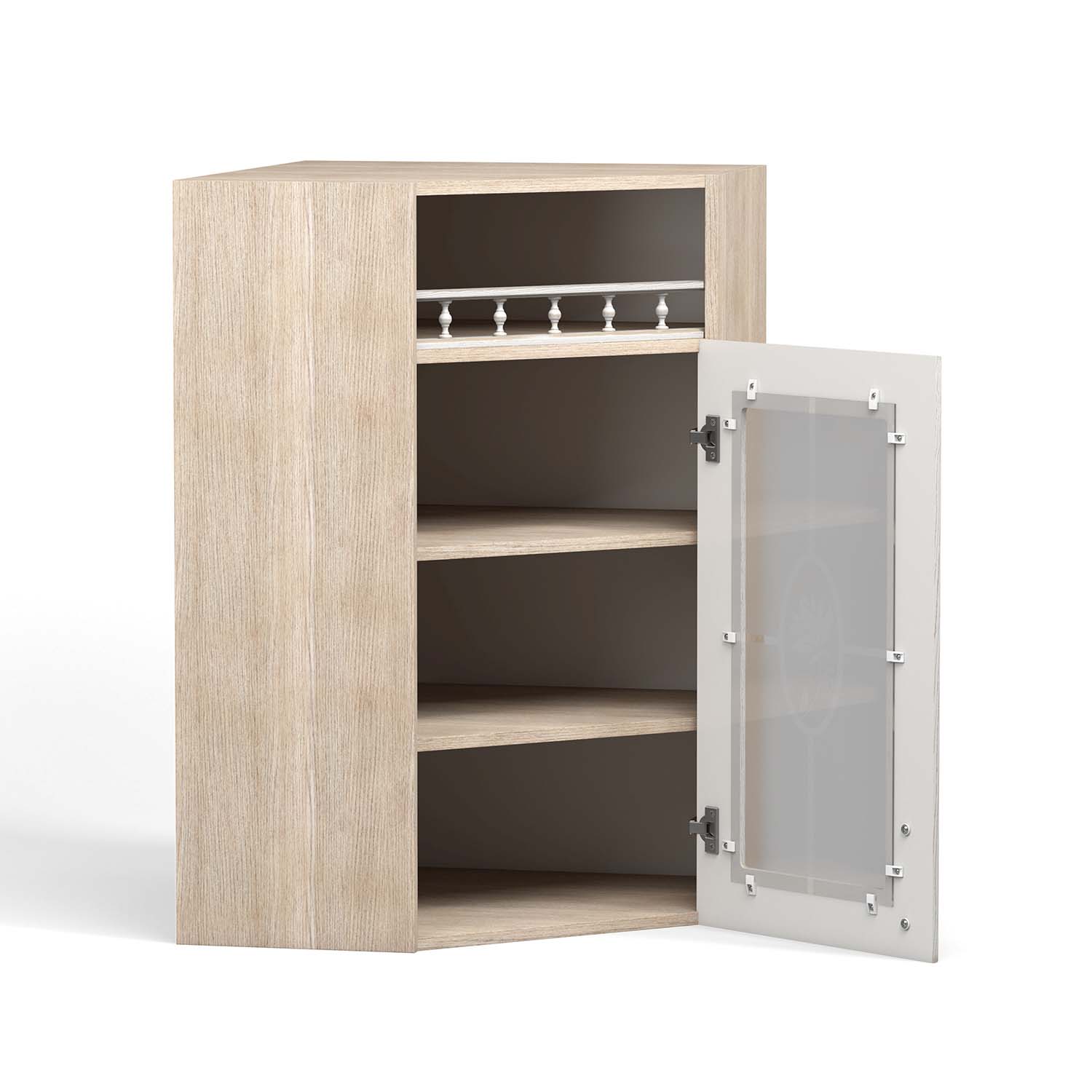 Флоренция шкаф навесной ШКН 600 УТПВ / Ясень/Ясень патина В 920