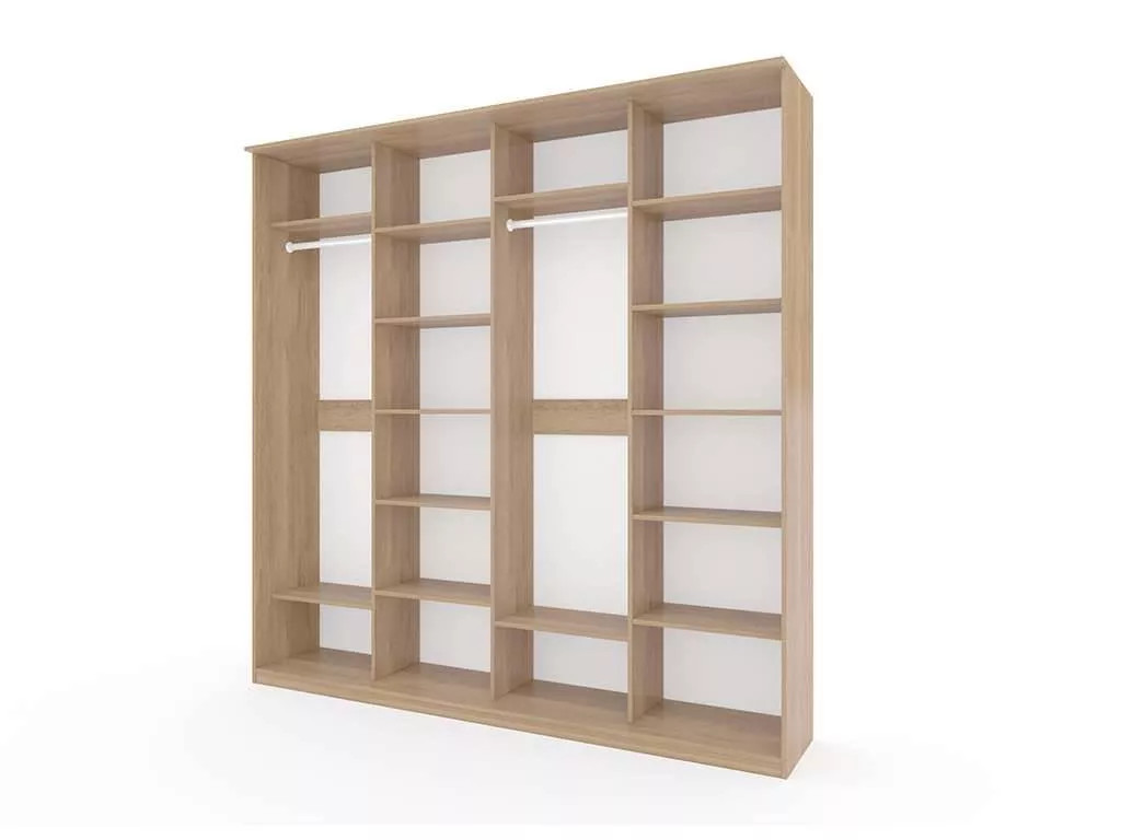 Шкаф купе Модерн 2362х600 4-х дверный 4-х секционный фотопечать №2 ясень