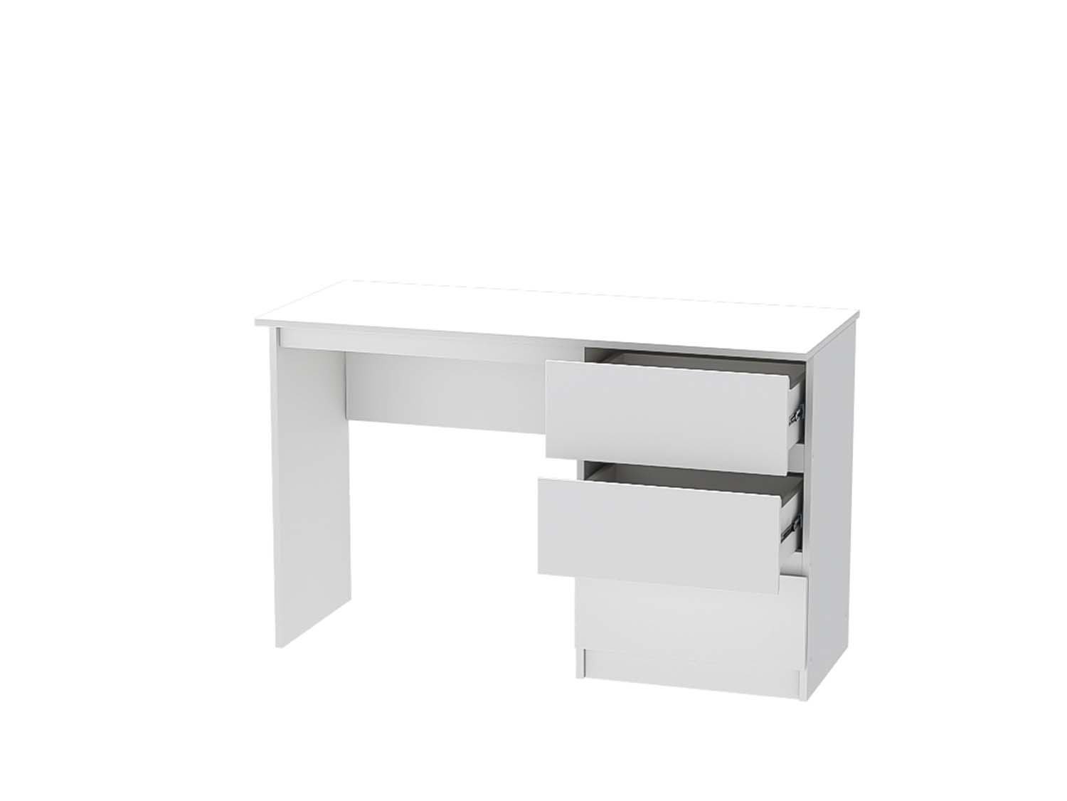 Кэт-1 стол 3 ящика - Белый