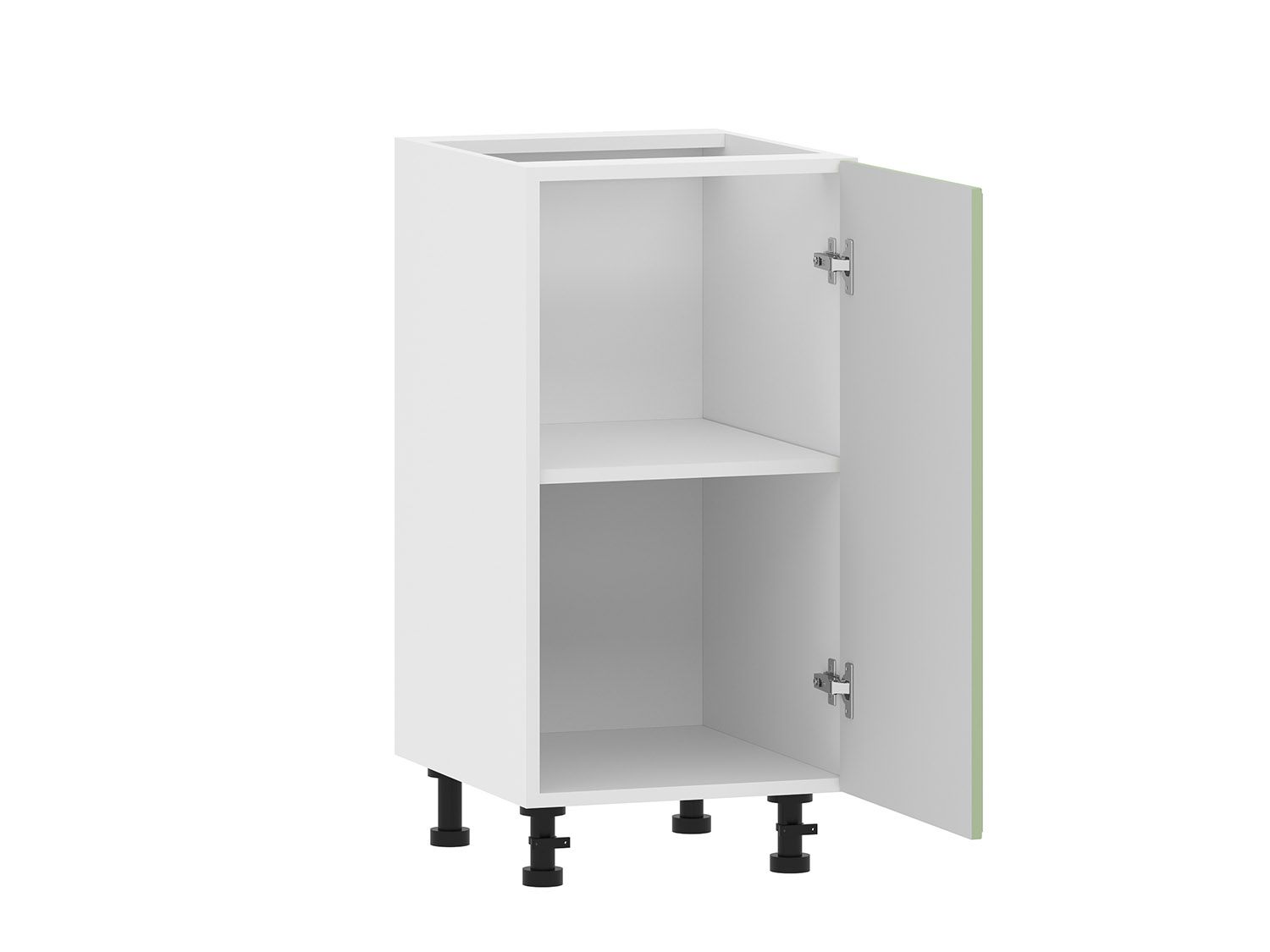 Вокс 100.01 400 тумба кухонная / Белый/Фисташка