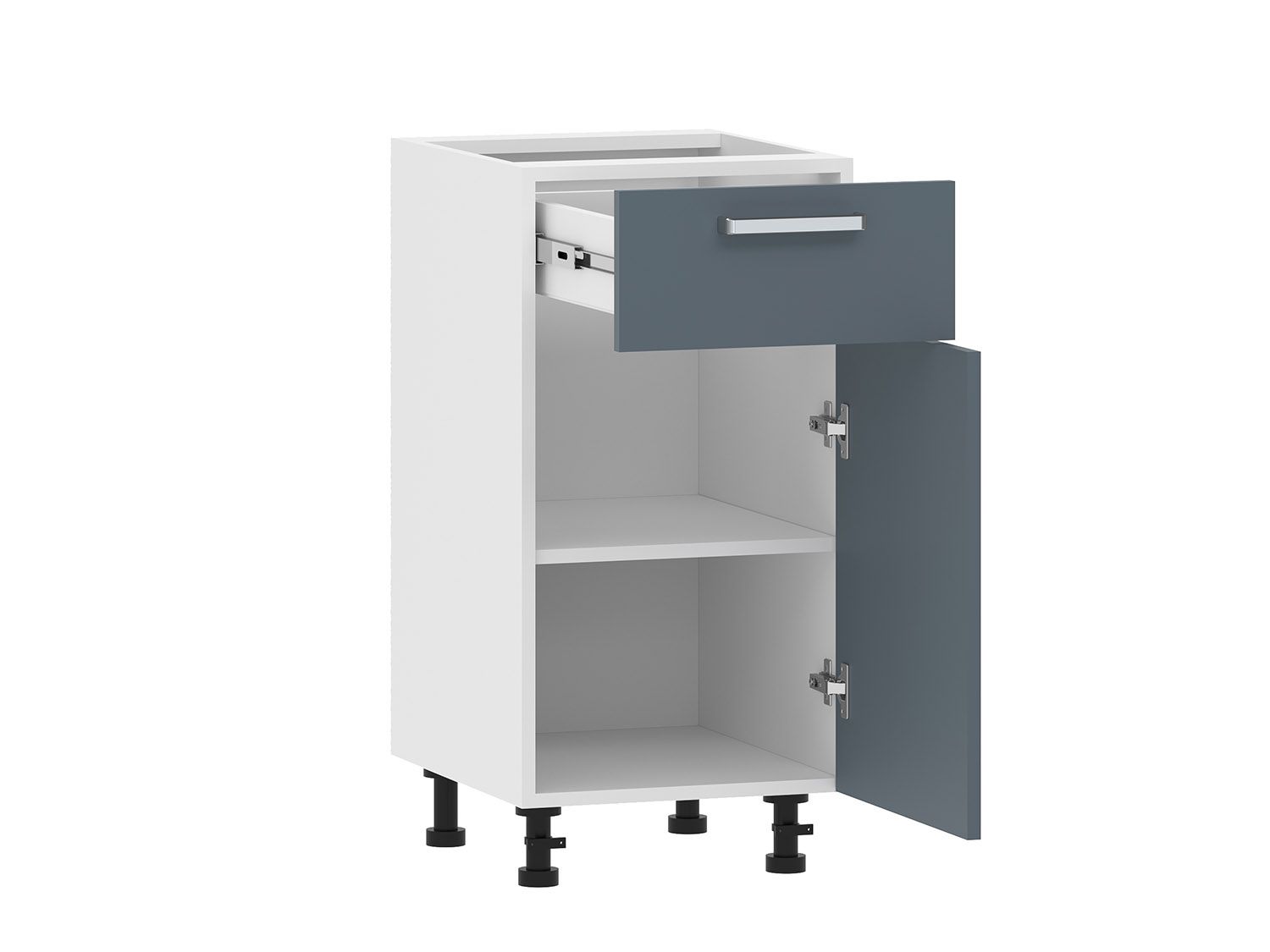 Кухня Борги комплект 7 Белый / Маренго