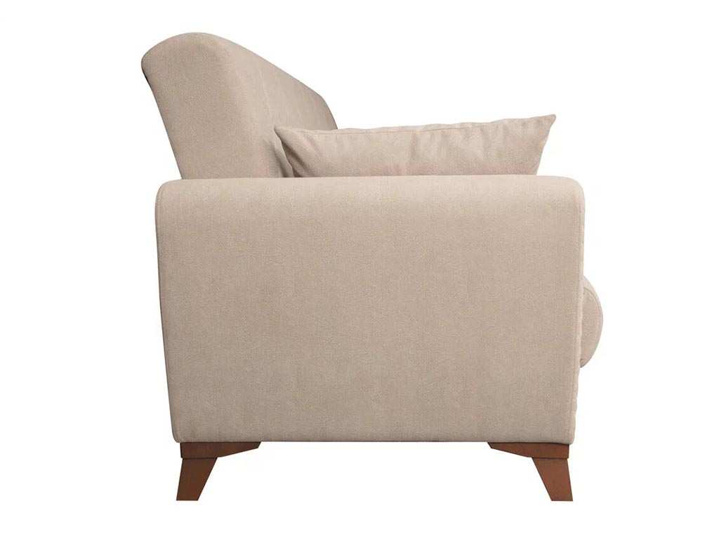 Эдвин М диван-кровать 3-х местный / велюр прага капучино