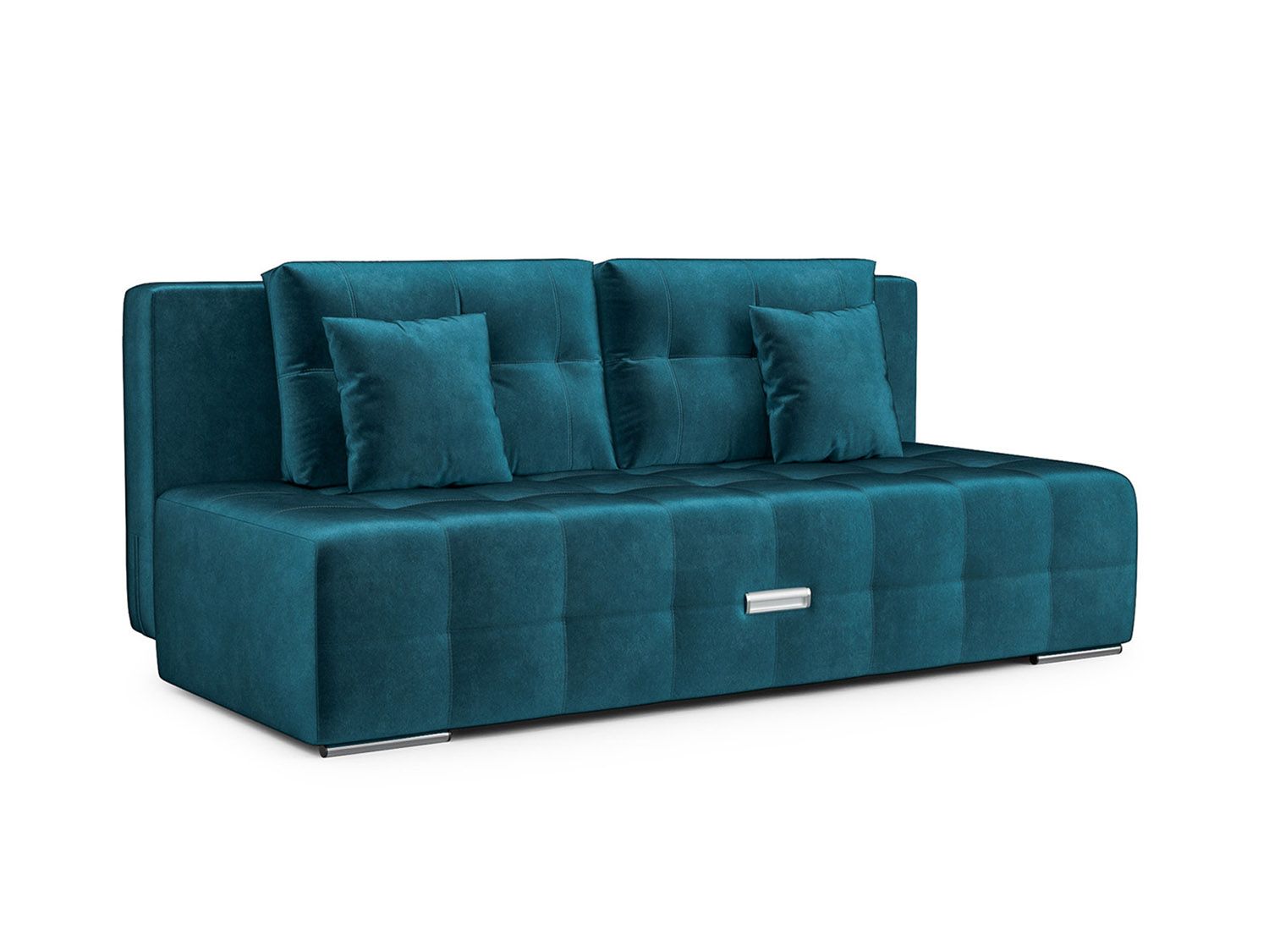 Диван Марсель №4 бархат сине-зеленый STAR VELVET 43 BLACK GREEN