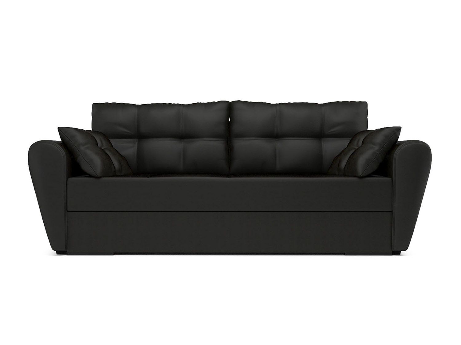 Диван Амстердам экокожа черная