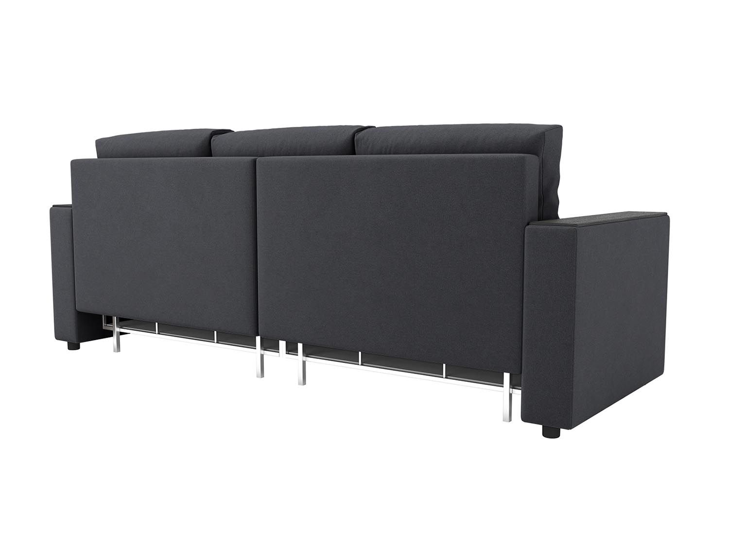 Гермес диван-кровать 3-х мест / велюр Parma 27 темно-серый